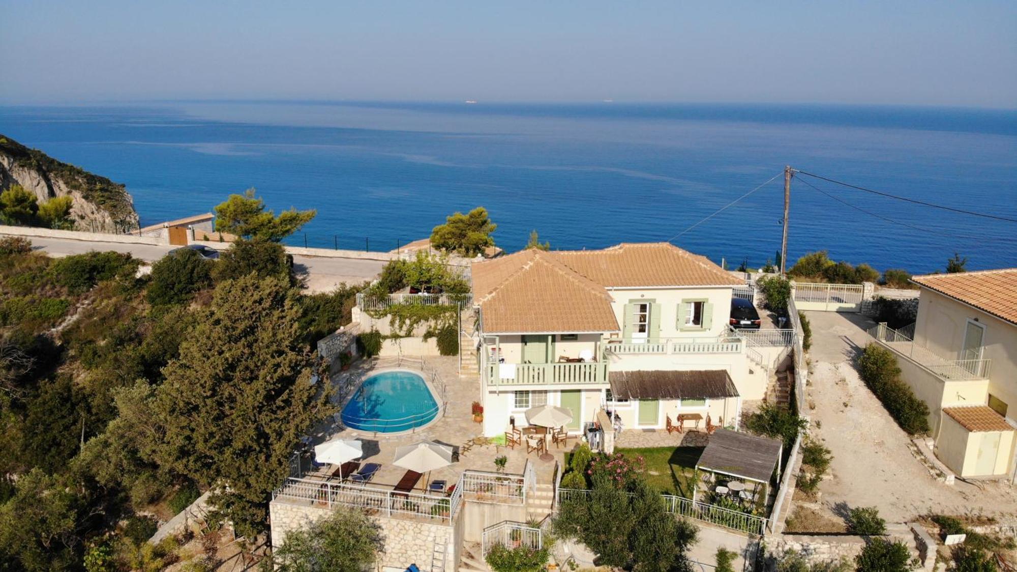 Vila Deep Blue-Apartment Selana Sea View Ayios Nikitas Bagian luar foto